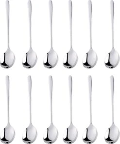 House Of Husk® Koffielepel Set - Theelepel - Koffielepeltjes - Espresso Lepeltjes - RVS - 12cm - 12 Stuks - Zilver