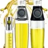 W&Z® Oliefles Met Schenktuit - Olijfolie- & Azijnstel – 500ml - Doseerfles - Navulbaar -Olijfolie Sprayer - BBQ Accesories