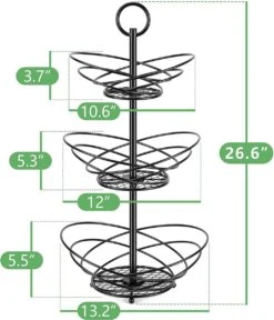 Fuegobird Fruitmand - Fruitmand Metaal - 3 Laags - Afneembaar - Zwart -Merkloos Verkoopwinkel 1030x1200 3