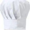 Merkloos Koksmuts Volwassenen - Koken - Muts - Chefkok Kostuum - Wit