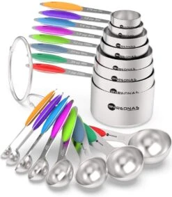 Rednas XXL Maatlepel/Maatbeker-set - 16-delig - Measuring Cups Spoons - Maatschep Set