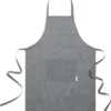 Merkloos Keukenschort - Heren - Dames - Zwart- Grijs