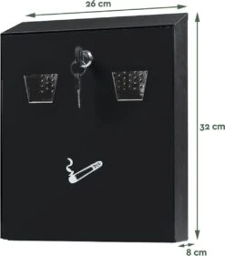 BRASQ Asbak Wandasbak Zwart AT100 -Merkloos Verkoopwinkel 1055x1200 2