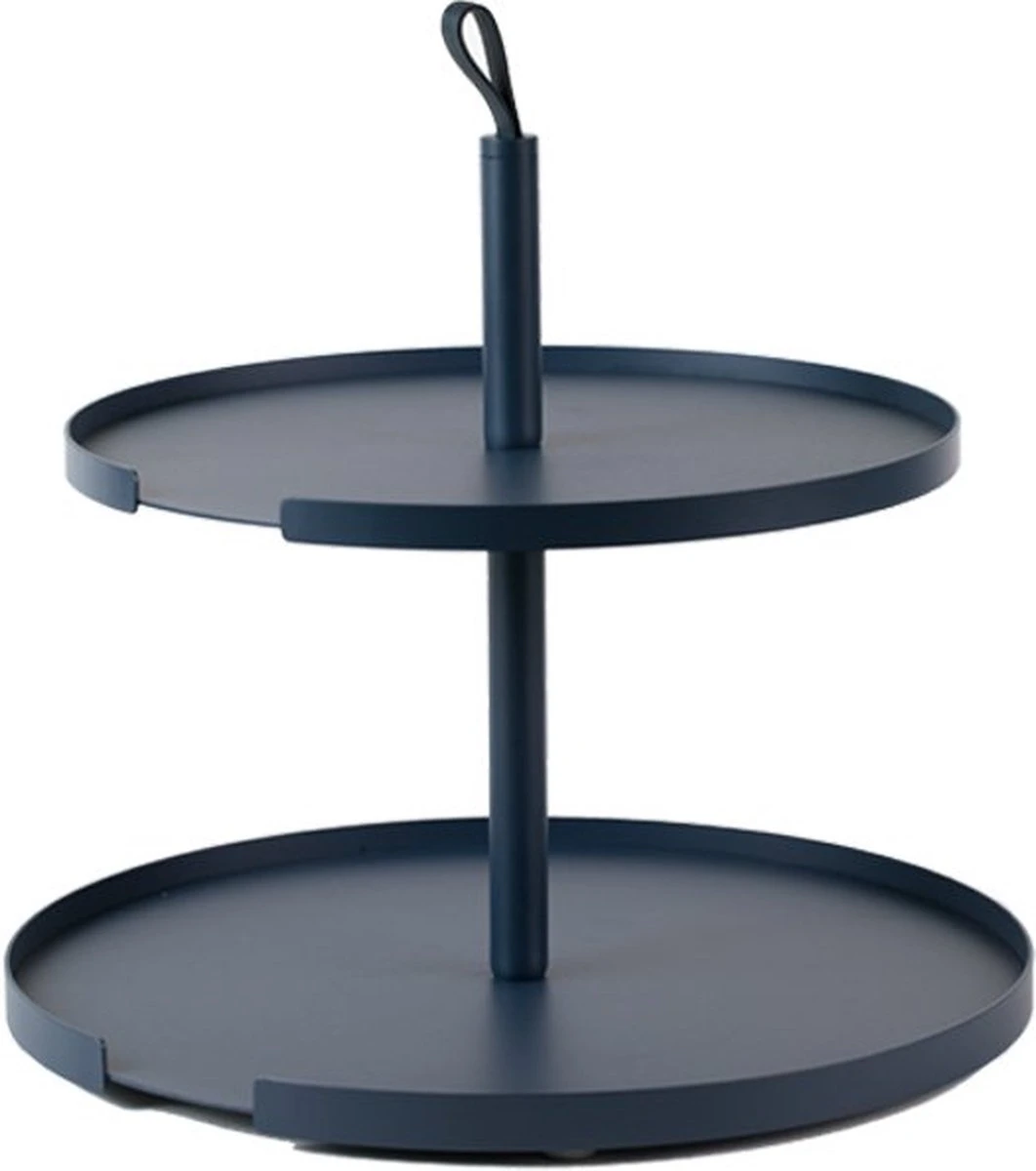 DesignBite Cake Stand - Etagere 2 Lagen Metaal Latte 2 DesignBite Cake Stand - Etagere 2 Lagen Metaal Latte - Afbeelding 2