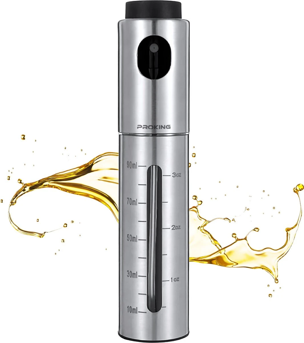 PROKING Olijfolie Sprayer - BBQ Fles Verstuiver - Airfryer Keuken Spray - Kokos Olie - Olijf Olie 1 PROKING Olijfolie Sprayer - BBQ Fles Verstuiver - Airfryer Keuken Spray - Kokos Olie - Olijf Olie