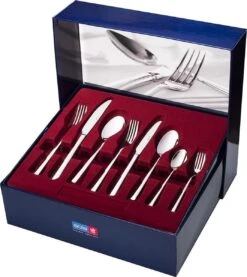 Sola Bestekset Luxor - Modern - 12 Persoons - 100 Delig - Zilverwit Edelstaal 18/10 - RVS - Zilver -Merkloos Verkoopwinkel 1070x1200 3