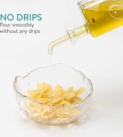 Navaris Set Van Oliefles En Azijnfles - Twee Navulbare Flesjes Met Schenktuit - Glazen Flessen Met Dispenser Voor Azijn En Olie - In Houten Houder -Merkloos Verkoopwinkel 1078x1200 4