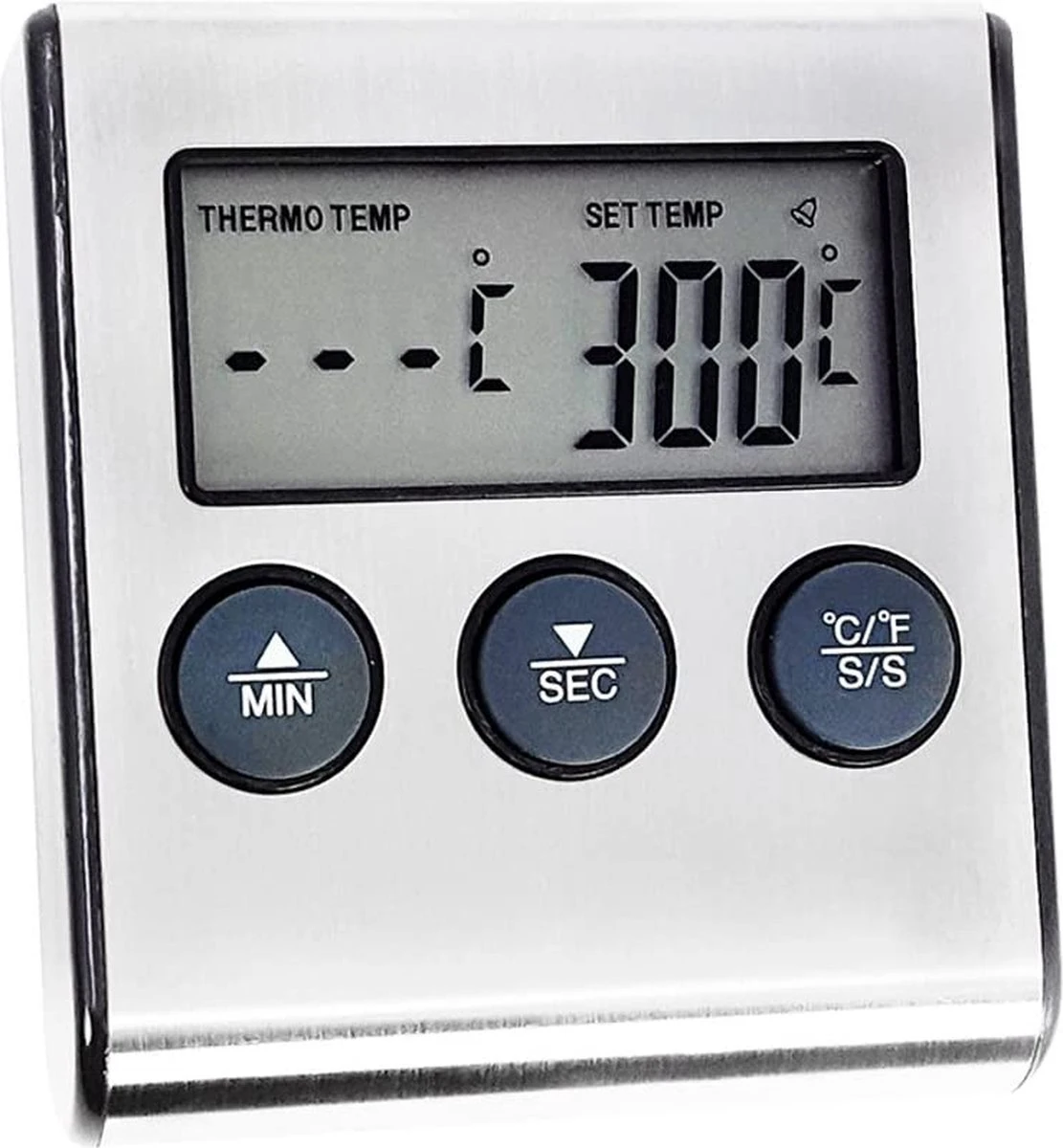 Imtex- Digitale Vlees Thermometer Met Timer - RVS - Keukenthermometer 7 Imtex- Digitale Vlees Thermometer Met Timer - RVS - Keukenthermometer - Afbeelding 7