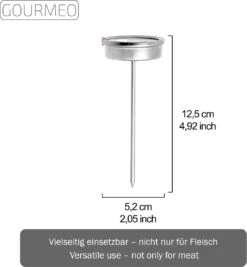 GOURMEO® 2-in-1 Vleesthermometer (vlees En Oventemperatuur) Van Roestvrij Staal Met Gaarpuntweergave, Braadthermometer, Grillthermometer, Oventhermometer 8 GOURMEO® 2-in-1 Vleesthermometer (vlees En Oventemperatuur) Van Roestvrij Staal Met Gaarpuntweergave, Braadthermometer, Grillthermometer, Oventhermometer -Merkloos Verkoopwinkel 1111x1200 4