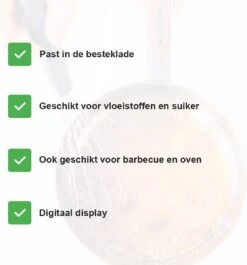 Lynnz® Digitale Suikerthermometer - Ook Voor Vlees In Bbq Of Oven - Kernthermometer - Vleesthermometer - Oven - Thermometer Koken - Bbq Accesoires - Draadloos -Merkloos Verkoopwinkel 1117x1200 2