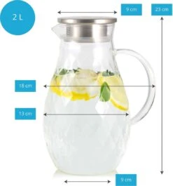 JCPKitchen Waterkan Met Filter - 2L - Glas 13 JCPKitchen Waterkan Met Filter - 2L - Glas -Merkloos Verkoopwinkel 1118x1200 2