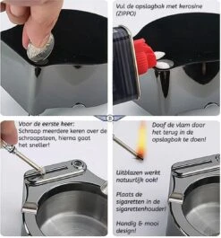 Boscer® Asbak Met Aansteker | Goud RVS | Aansteker Kerosine | Sigarettenhouder | Luxe Asbak | Aansteker | Vuursteen 10 Boscer® Asbak Met Aansteker | Goud RVS | Aansteker Kerosine | Sigarettenhouder | Luxe Asbak | Aansteker | Vuursteen -Merkloos Verkoopwinkel 1119x1200 2