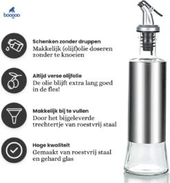 BooGoo® - RVS Oliefles Deluxe - Oliefles Met Schenktuit En Accessoires - Olijfolie Fles - Olie Fles Glas 10 BooGoo® - RVS Oliefles Deluxe - Oliefles Met Schenktuit En Accessoires - Olijfolie Fles - Olie Fles Glas -Merkloos Verkoopwinkel 1119x1200 6