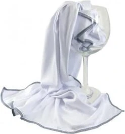 5 Stuks Poleerdoek Microvezel Glazendoek Wit 45 X 70 Cm