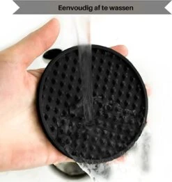 Castagnola Siliconen Onderzetters Met Houder – Onderzetters Voor Glazen – Onderzetters Design – Onderzettersset – Drink Onderzetters – Hoogwaardige Siliconen – Set Van 6 – Zwart -Merkloos Verkoopwinkel 1132x1200 9