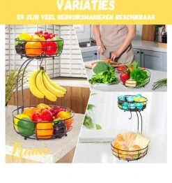 Tranic Fruitschaal - Fruitmand - Zwart Metaal - Etagere - Keuken Organizer 12 Tranic Fruitschaal - Fruitmand - Zwart Metaal - Etagere - Keuken Organizer -Merkloos Verkoopwinkel 1133x1200 2