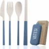Reisbestek - 5-delig Blauw - Meeneembestek - Bestek To Go