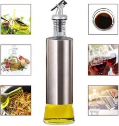 Waterval RVS Olijfoliefles Set Deluxe 500ML - Olieflessen Met Schenktuit – 3 Olijfolie Flessen - Olie Fles Glas - Cadeautip 20 Waterval RVS Olijfoliefles Set Deluxe 500ML - Olieflessen Met Schenktuit – 3 Olijfolie Flessen - Olie Fles Glas - Cadeautip -Merkloos Verkoopwinkel 1137x1200 10