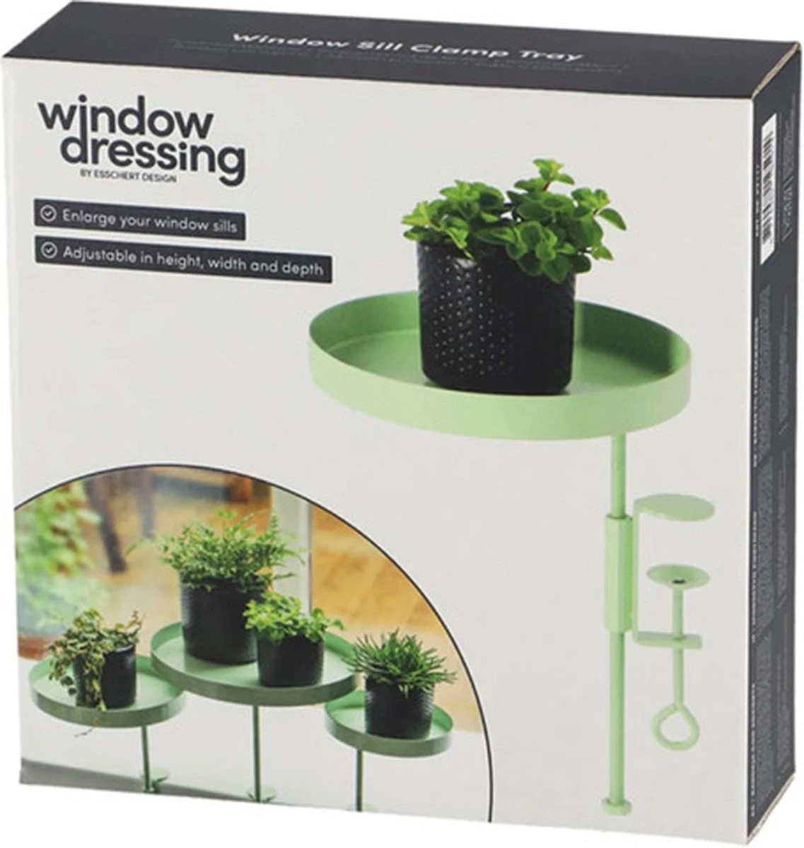 Esschert Design Plantenblad Met Klem Rond M Groen 3 Esschert Design Plantenblad Met Klem Rond M Groen - Afbeelding 3