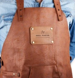 Schort Van Gerecycled Leer - Lichtbruin - Duurzaam Vervaardigd Van Leerresten - Klaar Voor Het BBQ Seizoen -Merkloos Verkoopwinkel 1143x1200 1