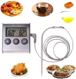 Boticz - 2-in-1 Magnetische Digitale Kern Thermometer Met Keuken Timer Alarm - Magnetische Vloeistof/Vlees Temperatuurmeter Met Meetsonde Draad & Kook Timer - 0-250 Graden Celcius - Inclusief Gratis Batterijen -Merkloos Verkoopwinkel 1149x1200 4