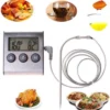 *** Digitale Keukenthermometer - Vleesthermometer- Braad Thermometer/timer - Met Timer Functie -20 °C Tot 250 °C- Incl. Timer, Warmte Alarm - Van Heble® ***
