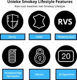 Sigarettendoosje – Premium - Zwart - 20 Sigaretten - Sigarettenhouder – Sigaretten Box – Sigaretten Opbergdoosje 6 Sigarettendoosje – Premium - Zwart - 20 Sigaretten - Sigarettenhouder – Sigaretten Box – Sigaretten Opbergdoosje -Merkloos Verkoopwinkel 1156x1200 3