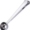 Maatschepje Met Afsluitclip - Koffie Lepel – Afdichting – Espresso Schep – Thee En Koffie – RVS - Zilver Kleurig