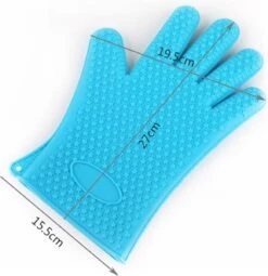 Merkloos Hittebestendige Siliconen Ovenwant - Antislip BBQ & Keuken Handschoenen - 2 Stuks - Blauw 5 Merkloos Hittebestendige Siliconen Ovenwant - Antislip BBQ & Keuken Handschoenen - 2 Stuks - Blauw -Merkloos Verkoopwinkel 1162x1200 4