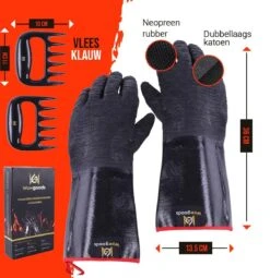Wowgoods® Extra Lange Ovenwanten Tot 500°C - Hittebestendige BBQ Handschoenen Met Vleesklauwen 11 Wowgoods® Extra Lange Ovenwanten Tot 500°C - Hittebestendige BBQ Handschoenen Met Vleesklauwen -Merkloos Verkoopwinkel 1162x1200 5