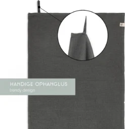 Walra Theedoeken Dry With Cubes, Stripes & Blocks - Keukenhanddoeken 3 X 50x70cm - Theedoeken En Keukendoeken Set 100% Katoen - Off Black -Merkloos Verkoopwinkel 1165x1200 1