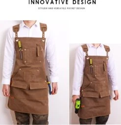 Schort - Hobby Schort - Bruin - Klus Schort - Timmerman Schort - Werk Schort - Schilder Schort - Multifunctioneel Schort - Werkschort -Merkloos Verkoopwinkel 1165x1200