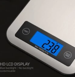 Digitale Precisie Keukenweegschaal - Weegvermogen Tot 10 KG - Incl. Batterijen - Grijs - RVS - Roestvrij Staal -Merkloos Verkoopwinkel 1166x1200