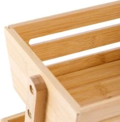 Merkloos Decopatent® 2 Laags Dubbele Fruitschaal - Bamboe Hout - Staande Fruitmand Etagere - Afm: 32 X 19.5 X 23 Cm. -Merkloos Verkoopwinkel 1175x1200 3