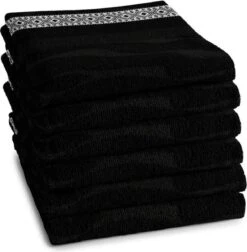DDDDD Keukendoek Africa 50 X 55 Black Per 6 Stuks
