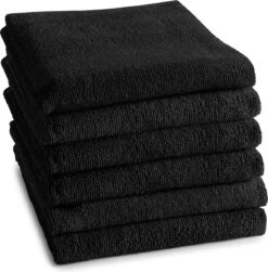 DDDDD Keukendoek Logo - 50x55 Cm - Black - 6 Stuks