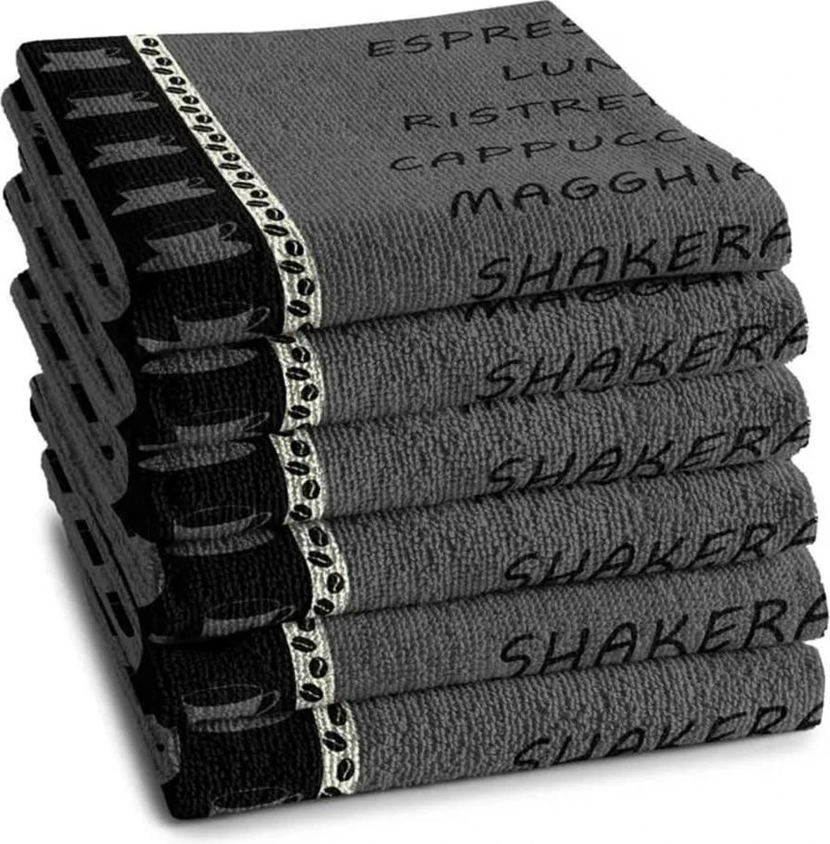 DDDDD Keukendoek Ristretto 50 X 55 Anthracite Per 6 Stuks 1 DDDDD Keukendoek Ristretto 50 X 55 Anthracite Per 6 Stuks