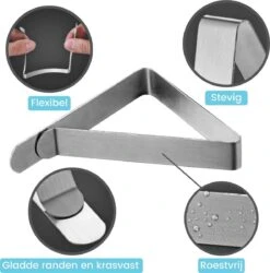 Promida 10 Tafelkleedklemmen – Stevige Tafelklemmen Voor Tafellaken - Tafelkleed Gewichtjes – RVS 10 Promida 10 Tafelkleedklemmen – Stevige Tafelklemmen Voor Tafellaken - Tafelkleed Gewichtjes – RVS -Merkloos Verkoopwinkel 1186x1200 7