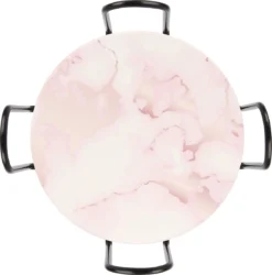 Castagnola Keramische Onderzetters Met Houder – Onderzetters Voor Glazen – Onderzetters Design – Onderzettersset – Drink Onderzetters – Keramisch – Kurk – Set Van 6 – Roze/Wit -Merkloos Verkoopwinkel 1187x1200 16