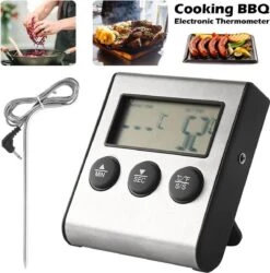 2-in-1 Magnetische Digitale Kern Thermometer Met Keuken Timer Alarm -0-250 Graden Celcius - Magnetische Vloeistof/Vlees Temperatuurmeter Met Meetsonde Draad & Kook Timer -Merkloos Verkoopwinkel 1187x1200 7