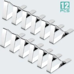 BOTC Tafelkleedklemmen –12 Stuks - Stevige Tafelklemmen Voor Tafellaken - Tafelkleed Gewichtjes –RVS -Merkloos Verkoopwinkel 1192x1200 17
