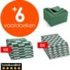 Zavelo 6x Theedoeken En 6x Keukendoeken Set + 6x VAATDOEKJES - 6x Theedoeken - 6x Keukendoeken - Groen