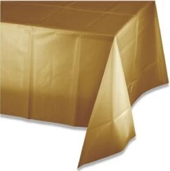 Merkloos Tafelkleed Glittering Gold (137x274cm) - Goud - Gratis Verzonden