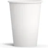 Merkloos Drinkbeker Wit - Koffiebeker - Kartonnen Beker - 200ml - 200 Stuks - Wegwerpbeker - Papieren Beker - To-Go