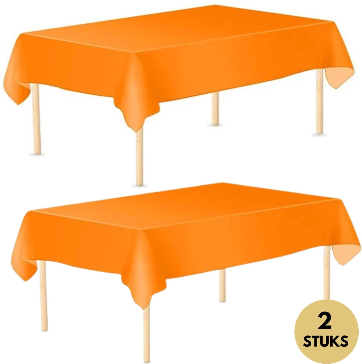 Pazzo Festa - Wegwerp Tafelkleed - 2 Stuks - Oranje - Vlek & Geurvrij - WK 2022 - Nederlandselftal - Holland - WK Versiering 1 Pazzo Festa - Wegwerp Tafelkleed - 2 Stuks - Oranje - Vlek & Geurvrij - WK 2022 - Nederlandselftal - Holland - WK Versiering