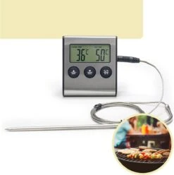 Lynnz® Digitale Thermometer Met Draad - Kernthermometer - Bbq Accesoires - Suikerthermometer - Vleesthermometer - Oventhermometer - Digitaal -Merkloos Verkoopwinkel 1195x1200 10