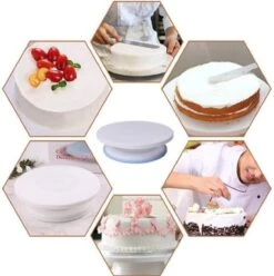 Jumalu Taartplateau - Draaibaar Taartplateau Anti-slip - Draaiplateau Taart –Turntable Cake - Taartplateau - Draaitafel -Merkloos Verkoopwinkel 1197x1200 23