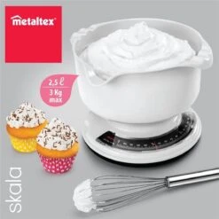 Tomado Metaltex - Skala Mechanische Keukenweegschaal - 3 Kg -Merkloos Verkoopwinkel 1198x1200 16