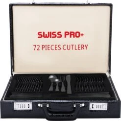 Swiss Pro+ Bestekset In Koffer-72 Delig-12 Persoons-Zwitsers Kwaliteit-Complete Set-100% Roestvrijstaal- Zwart 28 Swiss Pro+ Bestekset In Koffer-72 Delig-12 Persoons-Zwitsers Kwaliteit-Complete Set-100% Roestvrijstaal- Zwart -Merkloos Verkoopwinkel 1198x1200 2