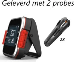 AidMax Vleesthermometer Met Optie Tot 6 Sondes – Bluetooth Met App – Digitale Kernthermomter – Thermometer Geschikt Voor BBQ, Oven & Grill – Incl. Batterijen - Geleverd Met 2 Sondes -Merkloos Verkoopwinkel 1200x1009 3